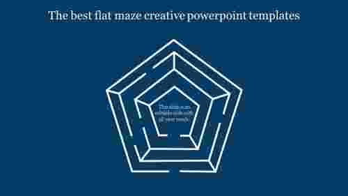 creative powerpoint templates-The best flat maze creative powerpoint templates